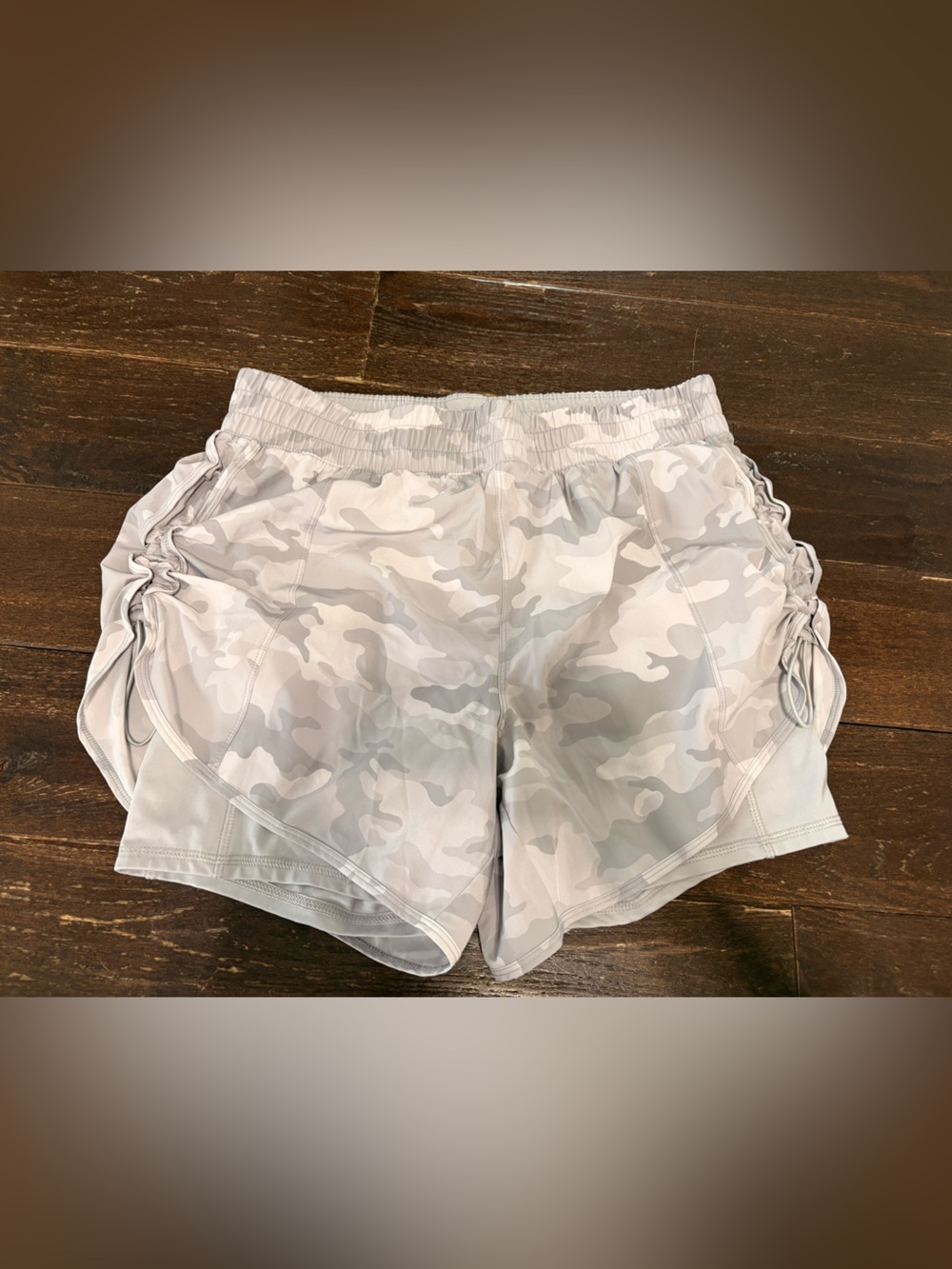 Avia Women's Light Gray Camo Athletic Shorts